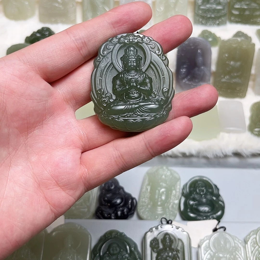 和田玉未镶嵌颈饰