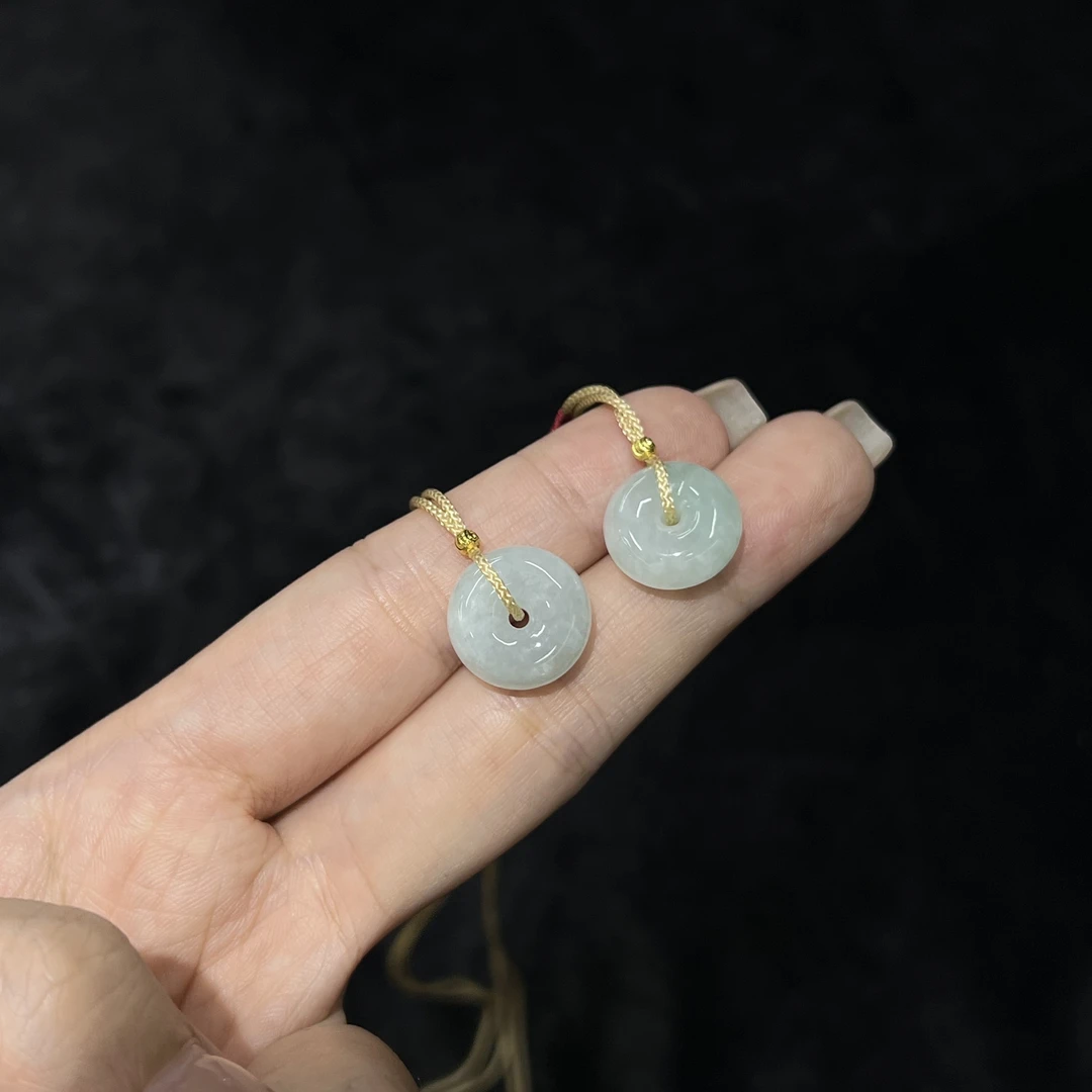 【睿泽鉴宝】翡翠小平安扣吊坠多样性发一 13*5 AE0824