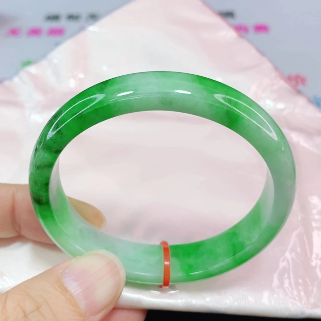 未镶嵌手镯翡翠53.3圈口贵妃