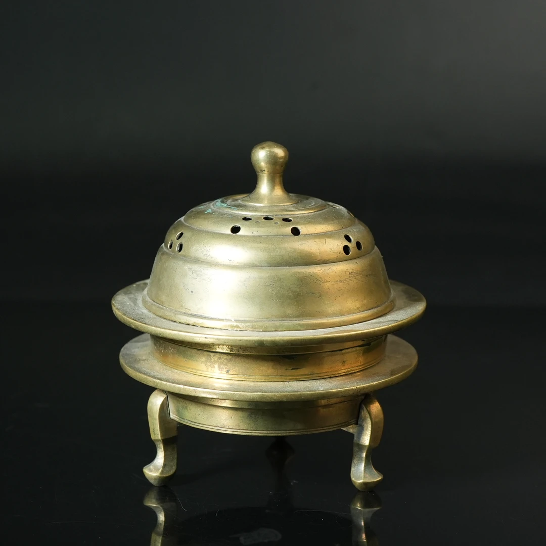 清代三层铜香薰【铜杂】TMSY2411213030
