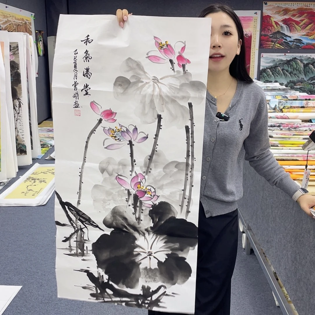国画作品小姐姐放漏…