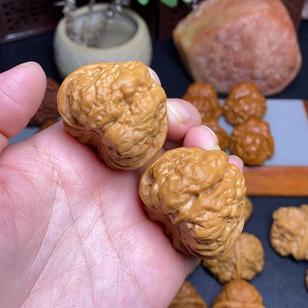 自***然文玩核桃把件41蛙