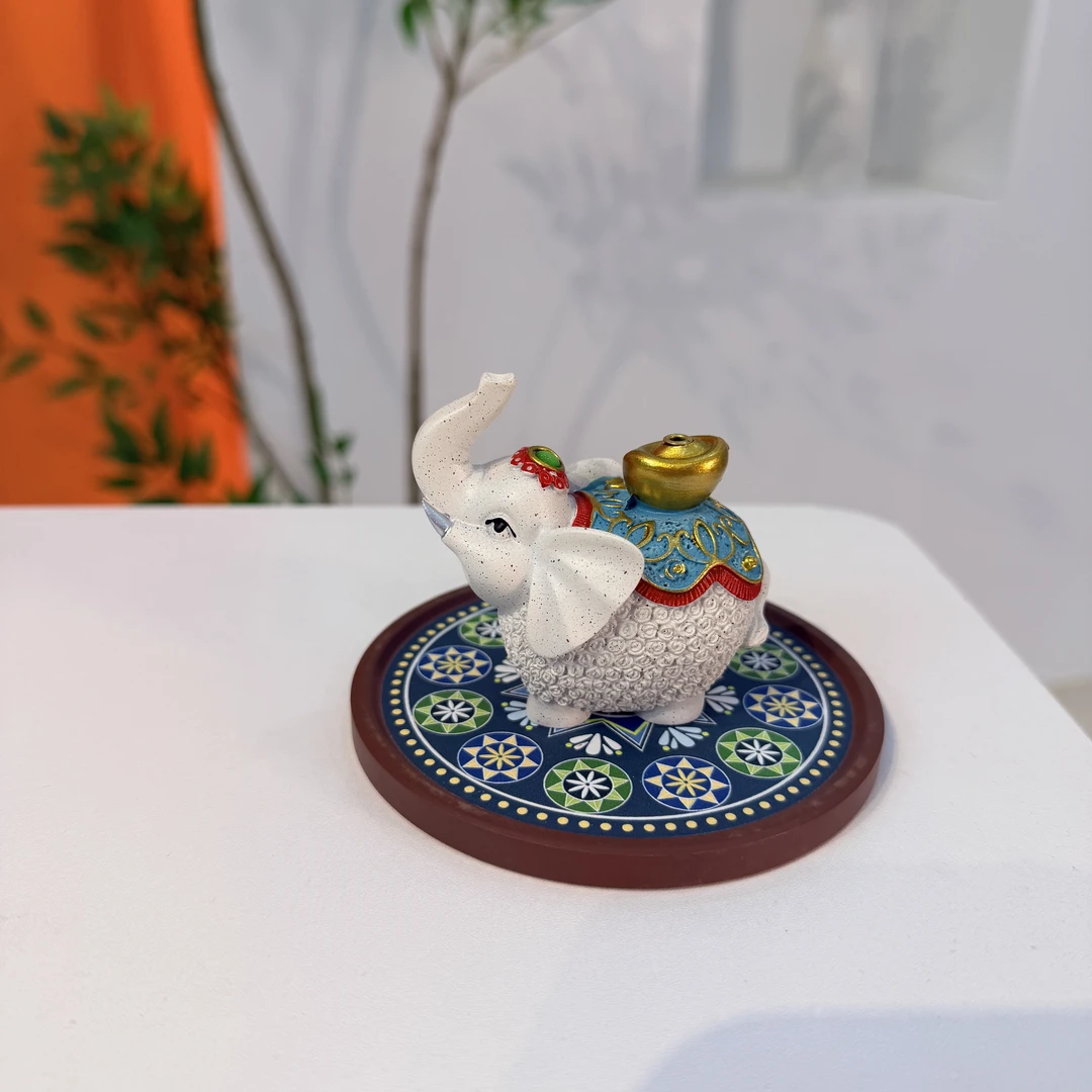 大象香插摆件带底座ZH2177