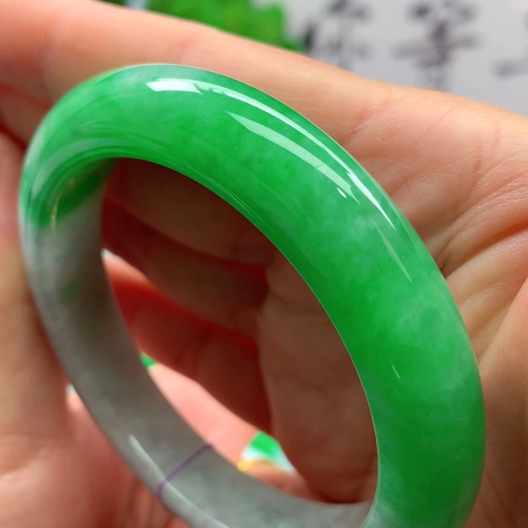 未镶嵌手镯翡翠缅甸57.3圈口