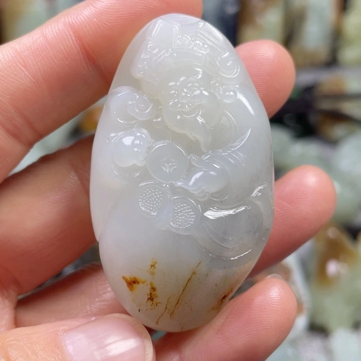 和田玉未镶嵌挂件