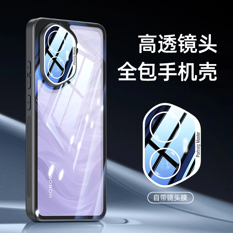 适用荣耀300手机壳荣耀300pro透明全包旋转支架软边ultra防摔外壳