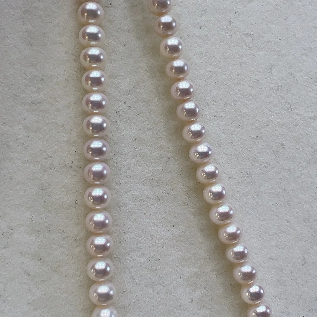 银S925镶嵌颈饰淡水珍珠➕5.6高品极光炫彩