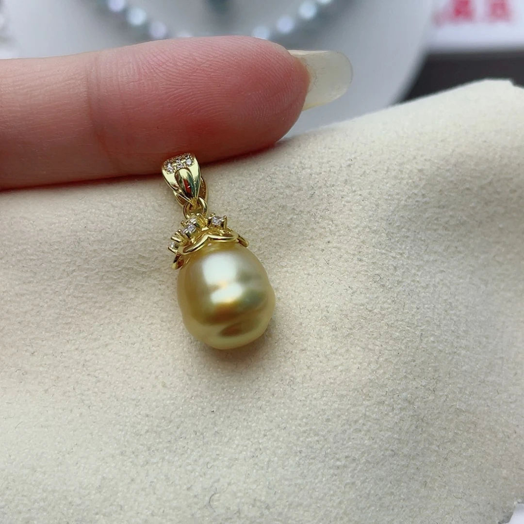 银S925镶嵌海水珍珠颈饰w60
