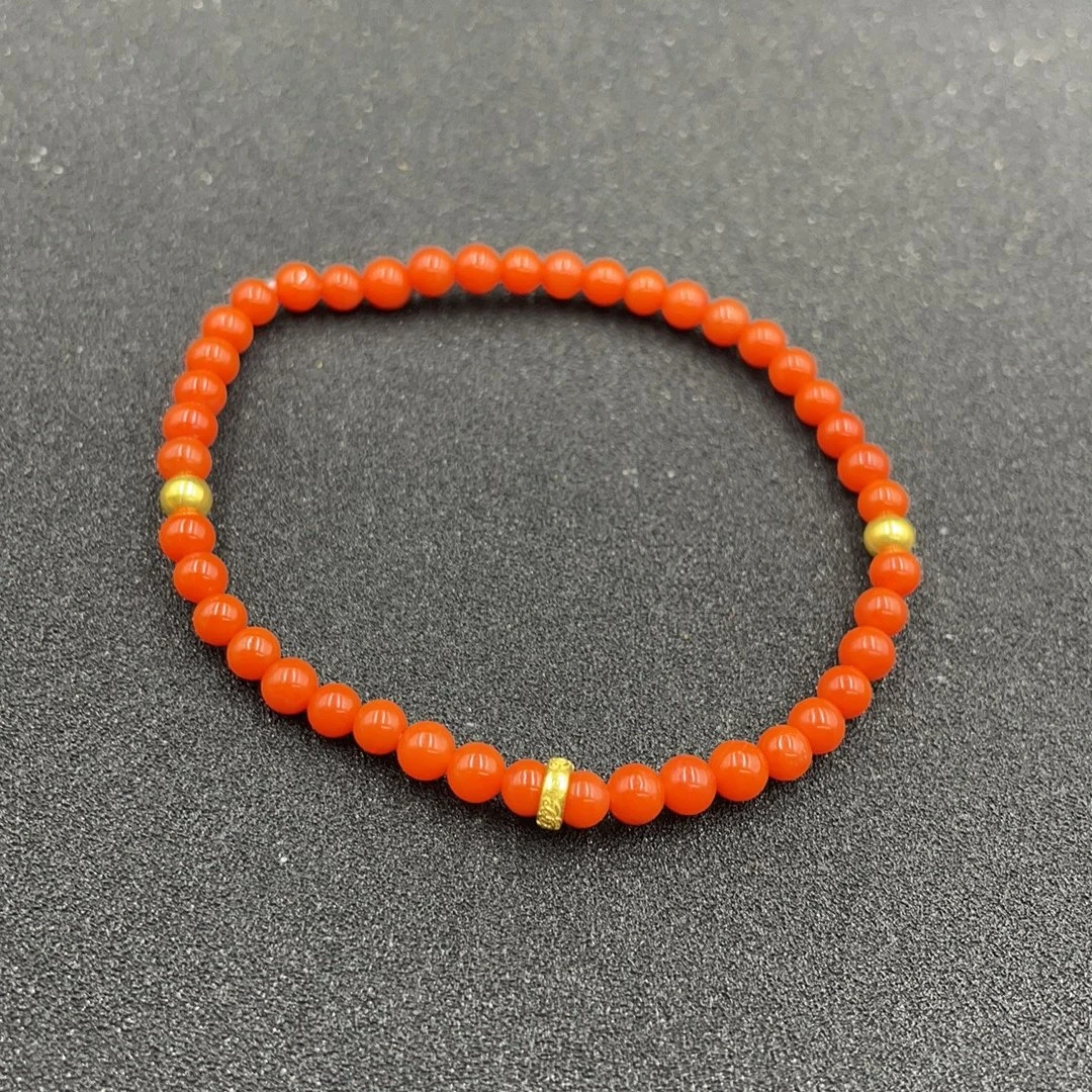 BY00510FZJT标004 北玉精选 南红珠串