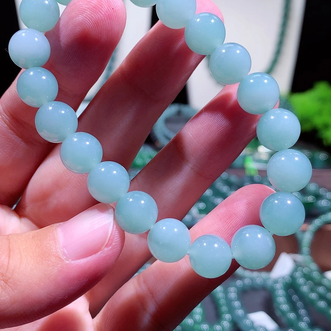 翡翠未镶嵌手链天然a货翡翠手串9.8