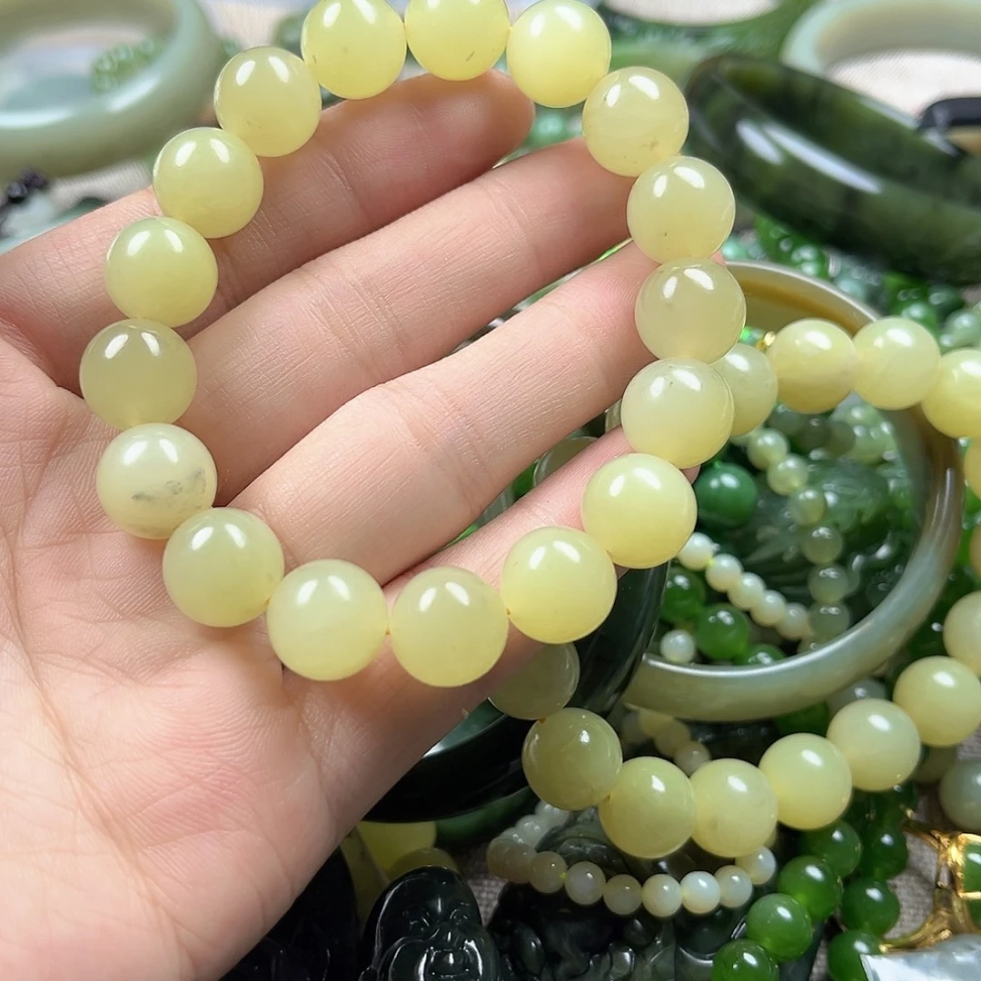 和田玉（黄玉）未镶嵌手串