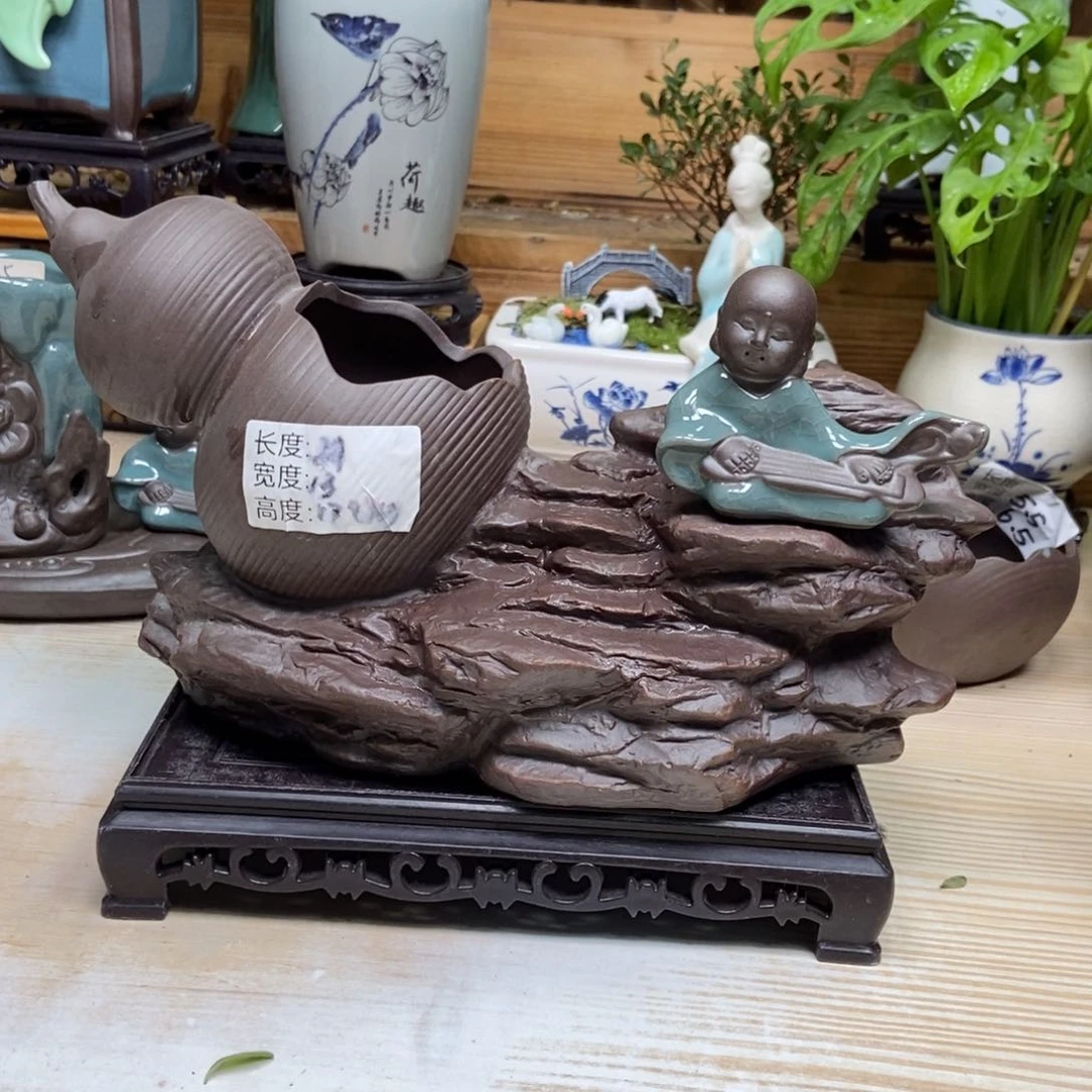 瓷片陶瓷花盆陶瓷艺术