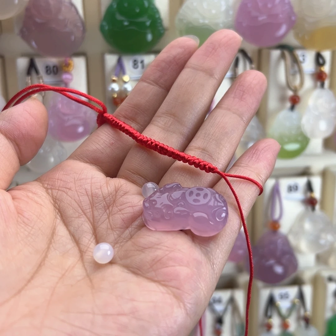 珍***茶玛瑙/玉髓颈饰未镶嵌