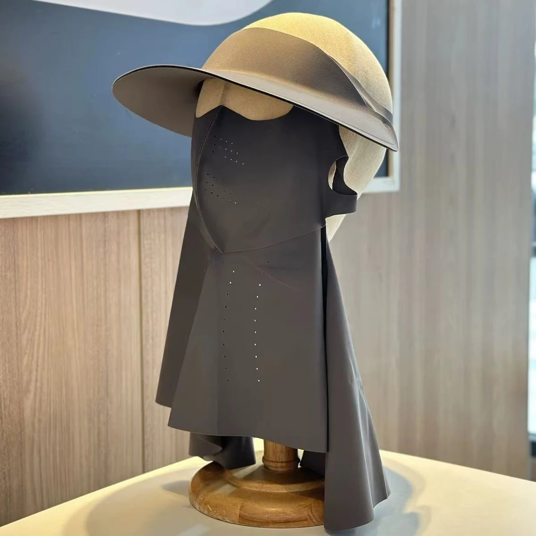 夏季户外出游可拆卸遮阳空顶防晒帽防晒面罩H4017