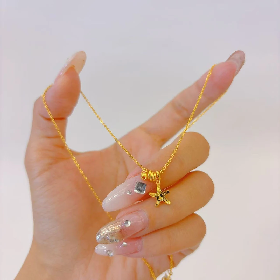 【禧丰金】足金999 辰星闪耀黄金项链