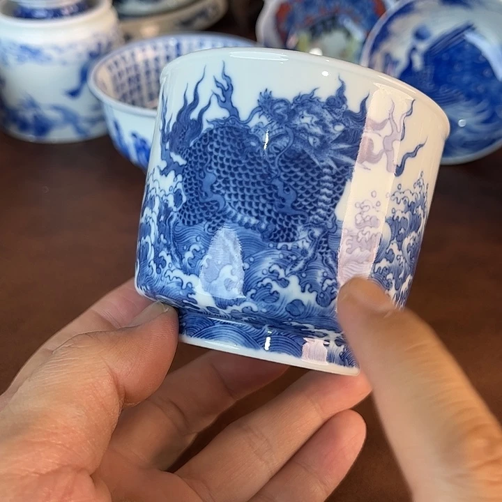 佲***具瓷片景德镇全手工手绘陶瓷