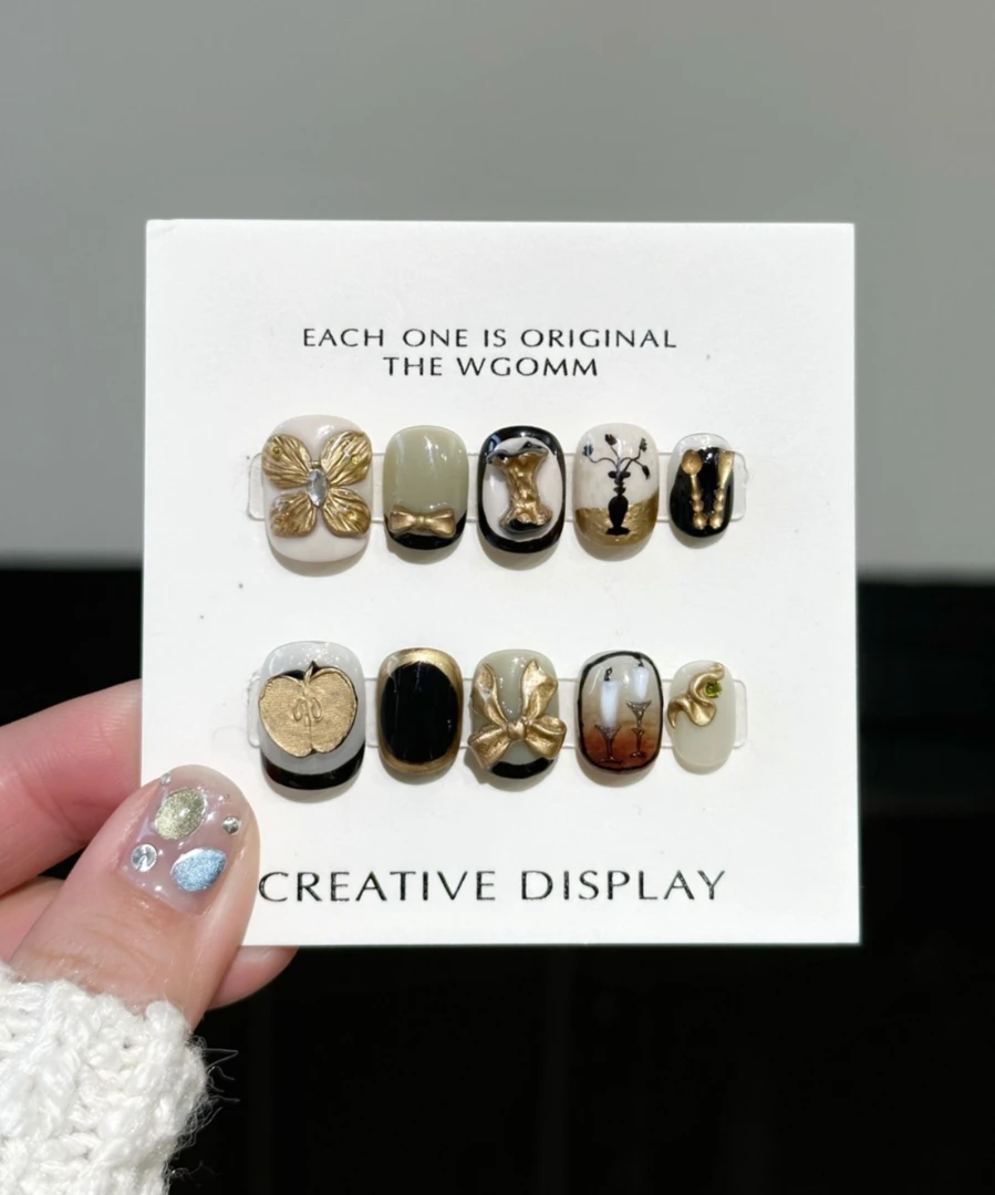 【黑金苹果】Melody纯手工穿戴甲