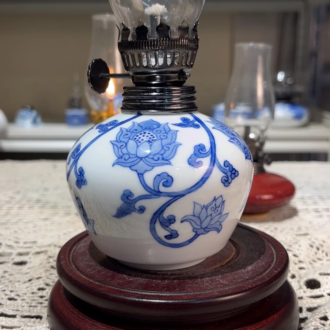 摆件景德镇陶瓷香薰灯