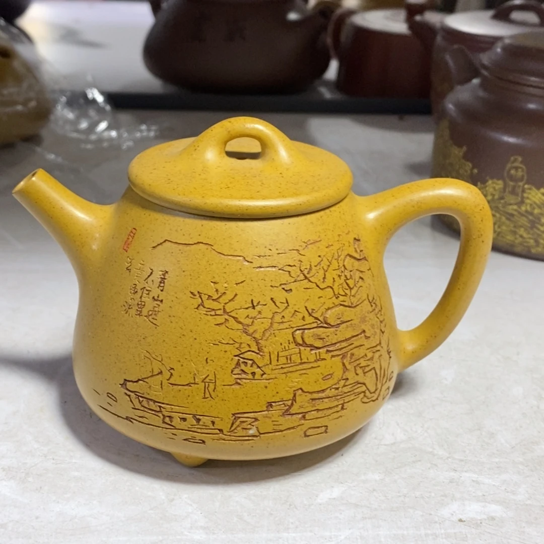 紫砂茶壶白20 高石瓢