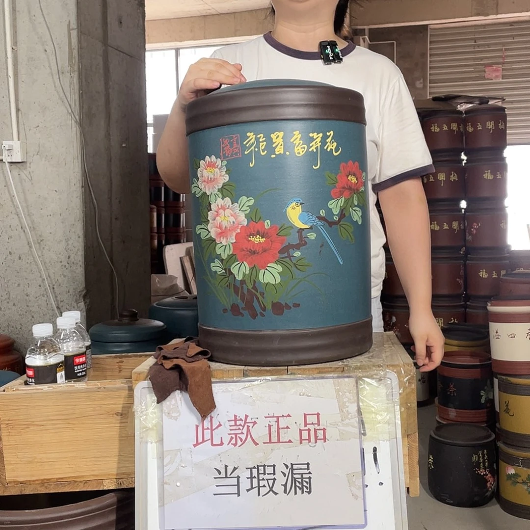 宜兴原矿紫砂茶叶罐