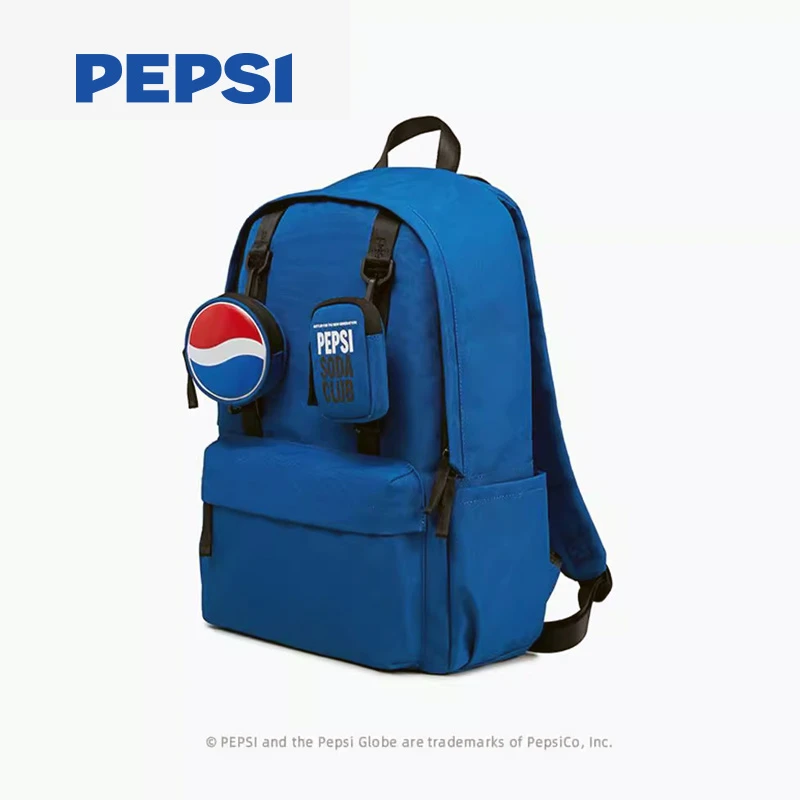 Pepsi/百事双肩背包防水学院风双肩包男孩女童潮流户外大童韩版