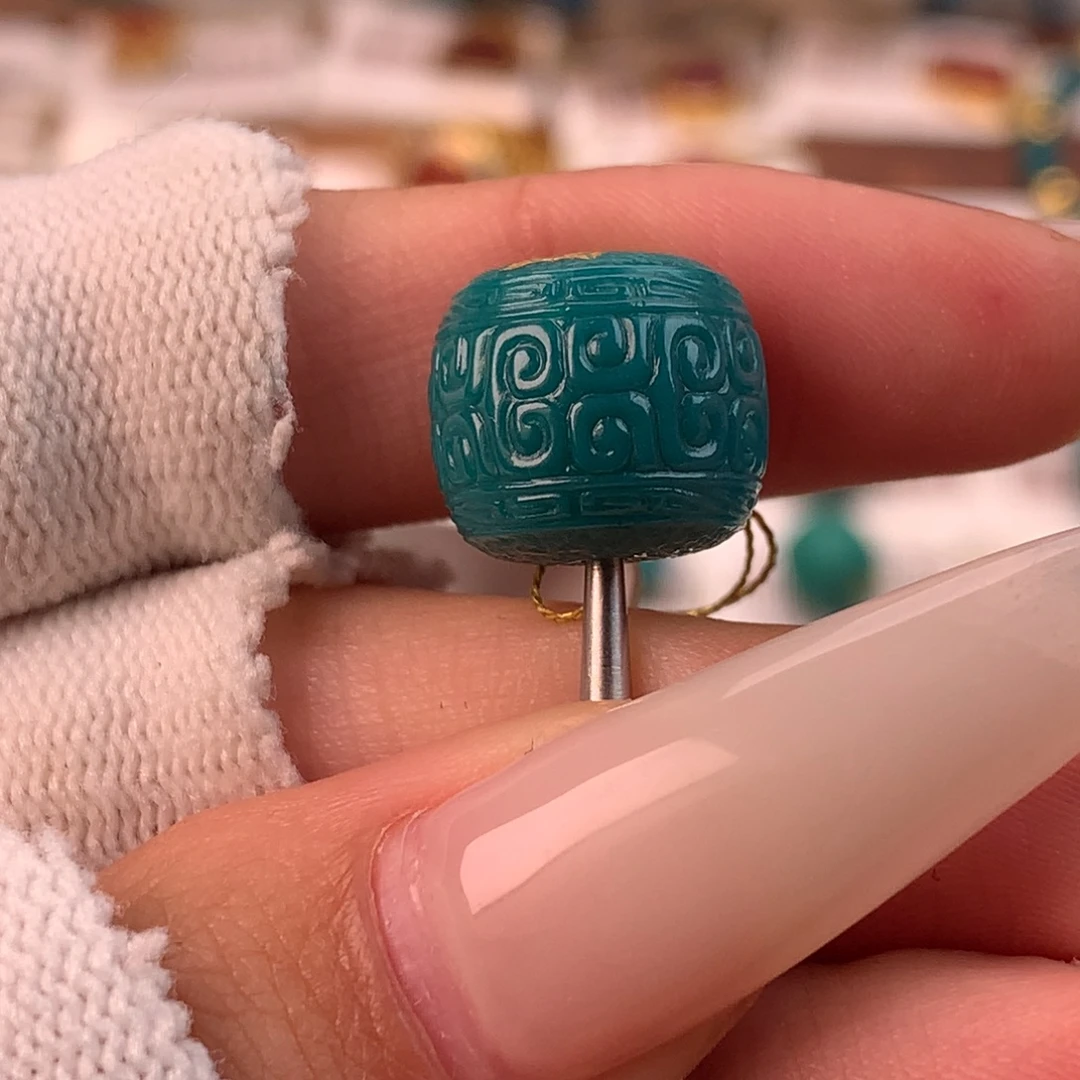 绿松石未镶嵌配饰蕊12.6*11.2