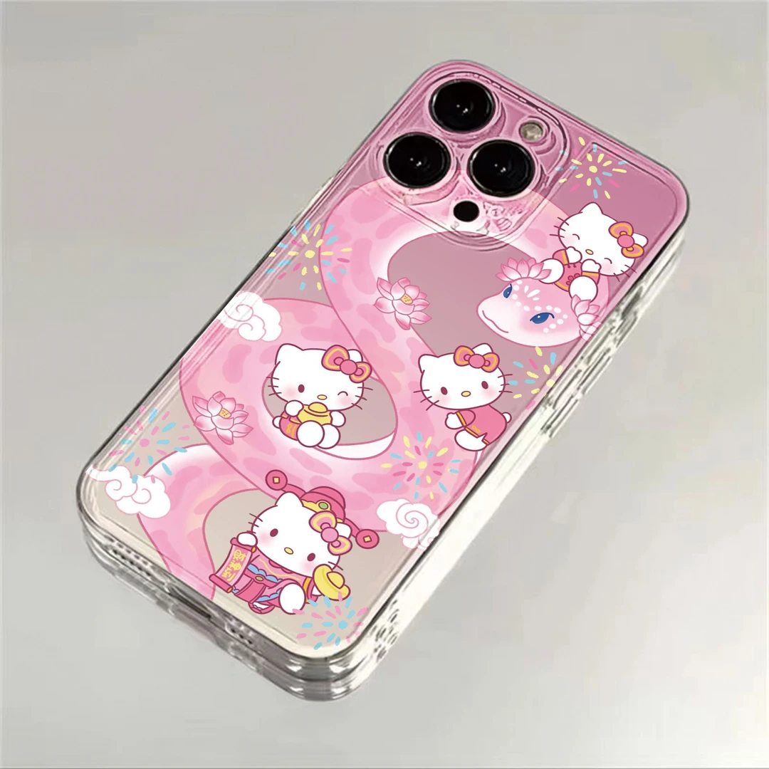 蛇灿莲花KT猫适用iPhone16小米15华为苹果14promax手机壳软壳太空
