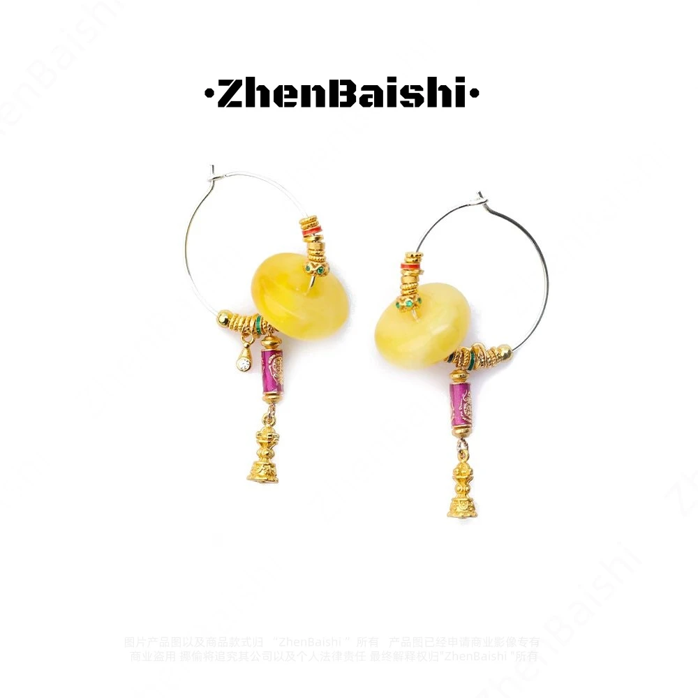 非金属合成锆石耳饰 小众设计感耳夹高级百搭耳饰【21937】