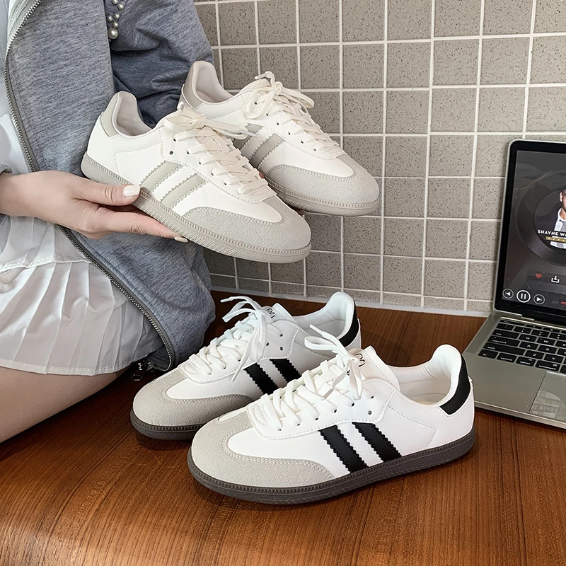 拉夏贝尔经典德训鞋女爆款2025新款防滑吸汗百搭运动时尚休闲鞋