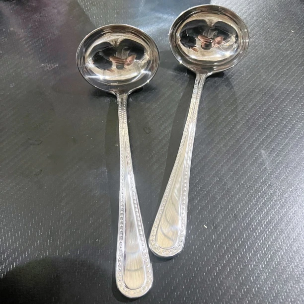 A家桌面小汤勺2支 全长约18.5cm