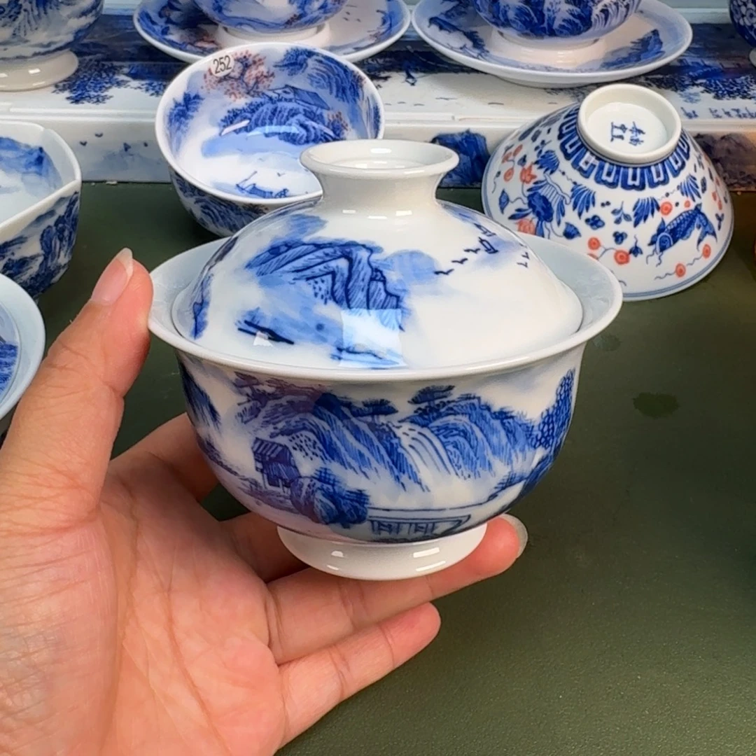 景德镇纯手绘茶具圆圆228