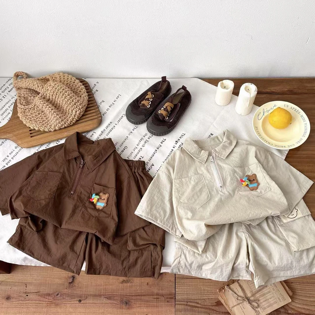 中小童套装衣服裤子扣号拍