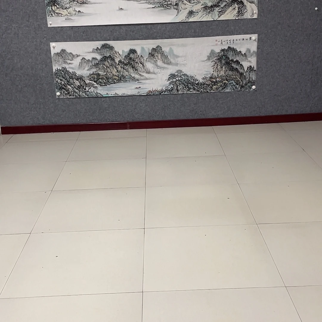 余***教国画小八尺画芯 捡漏