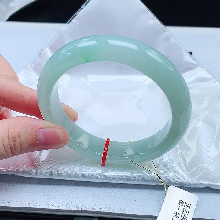 翡翠手镯未镶嵌缅甸天然a货手镯55+