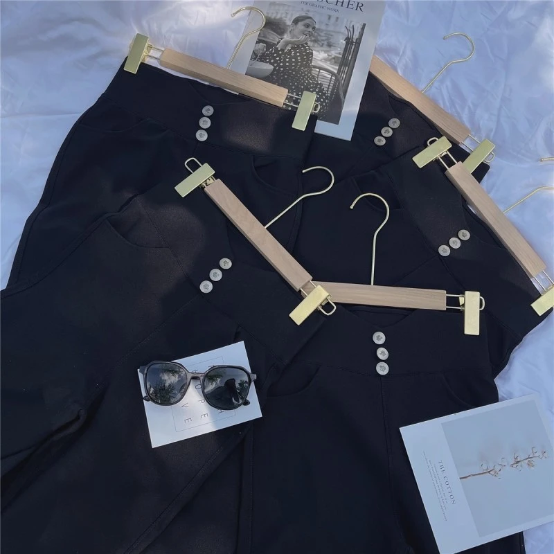 【春季小黑裤】胖mm显瘦百搭小黑裤铅笔裤长裤200斤大码女装_888X