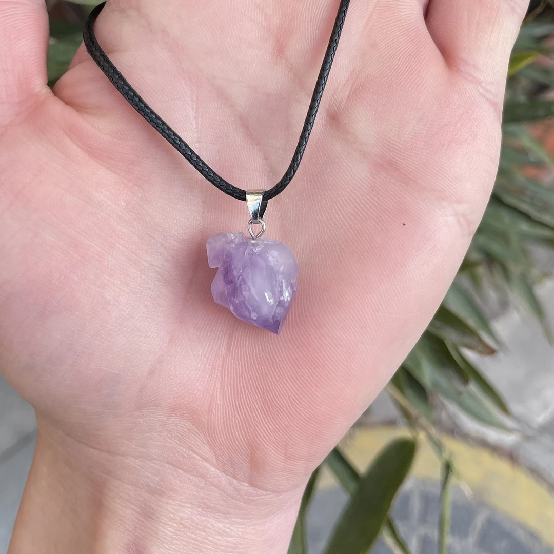 天然高冰水晶吊坠