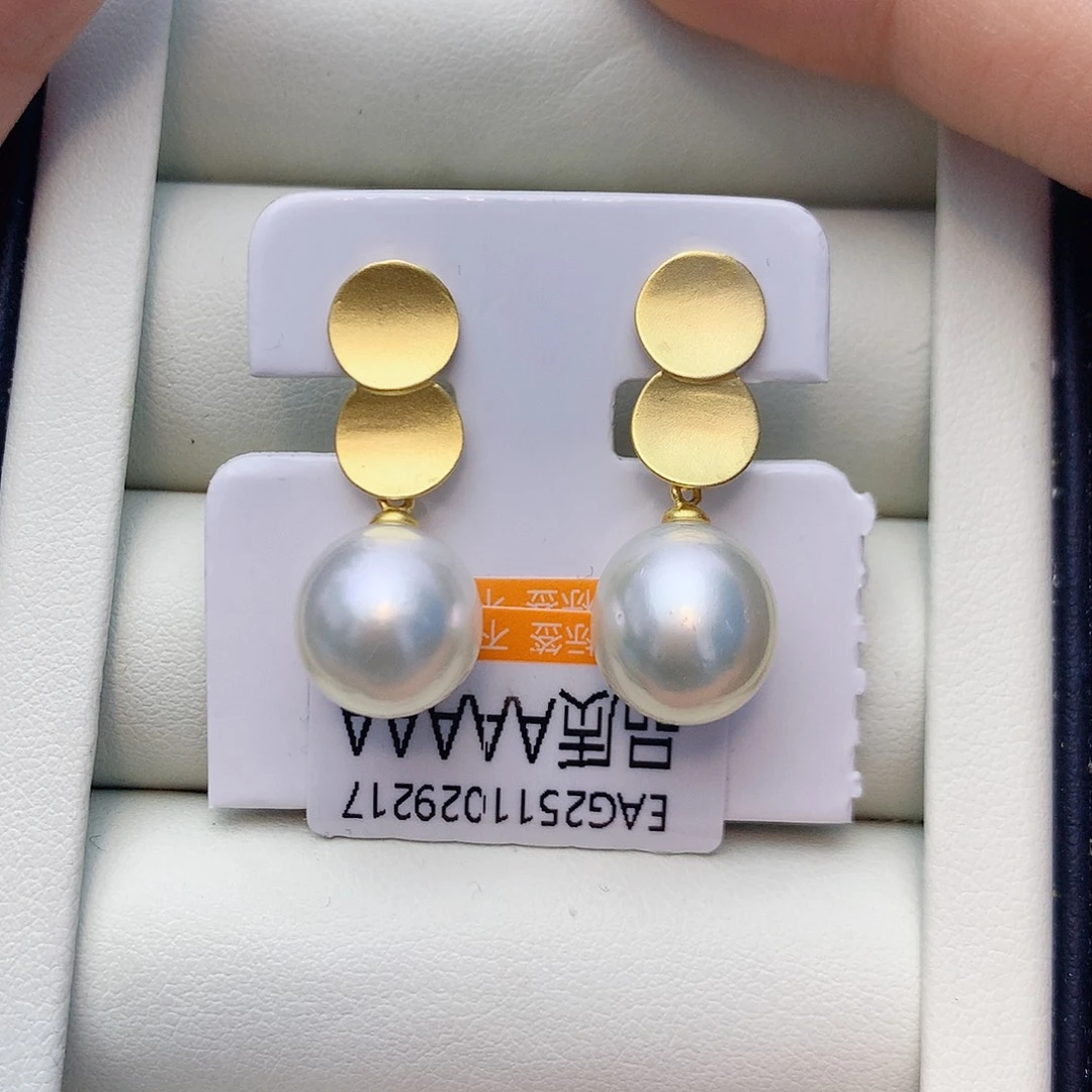 耳饰海水珍珠银S925镶嵌W33