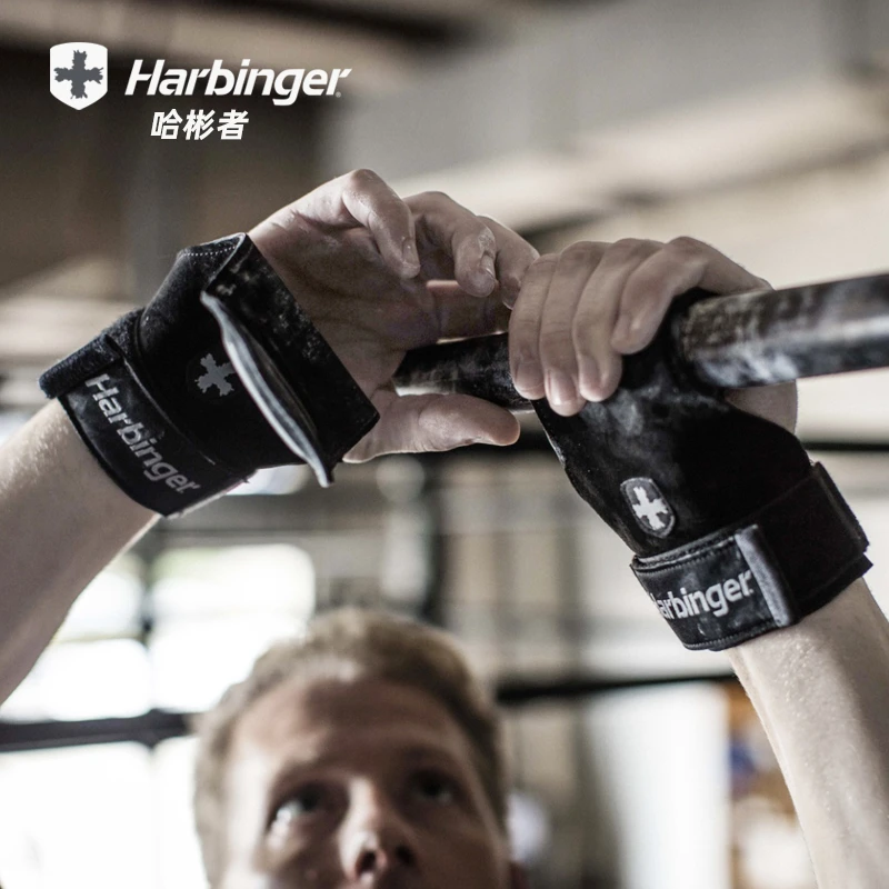 HARBINGER哈彬者202护掌助力带男女引体向上单杠器械硬拉健身手套