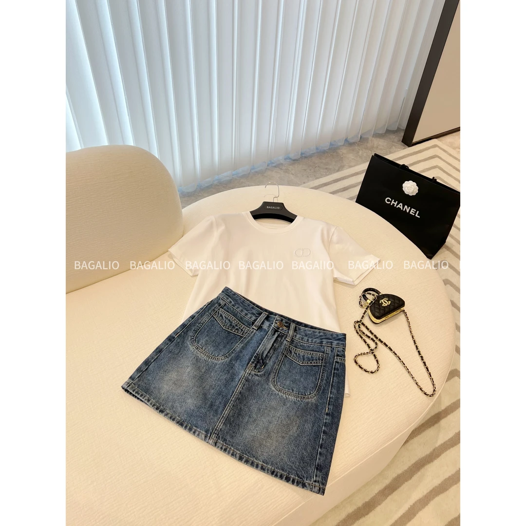 【BAGALIO】纯棉刺绣圆领T恤衫（女款）709