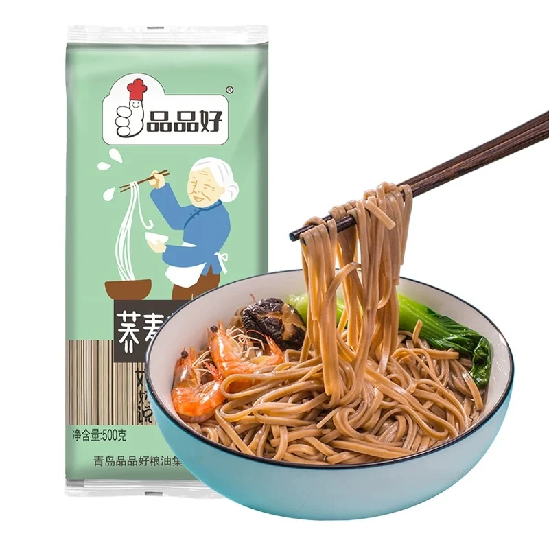 品品好荞麦挂面细面粗粮低脂杂粮重庆风味袋装家用面拌面专用面条