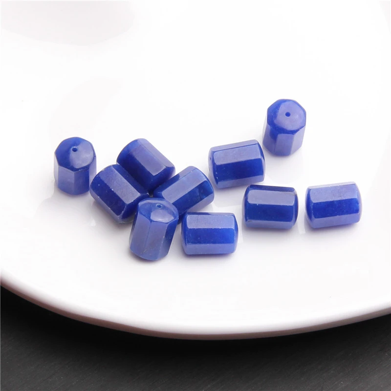 皇家蓝冰蓝10*14八面珠散珠 K1337 多样性发一