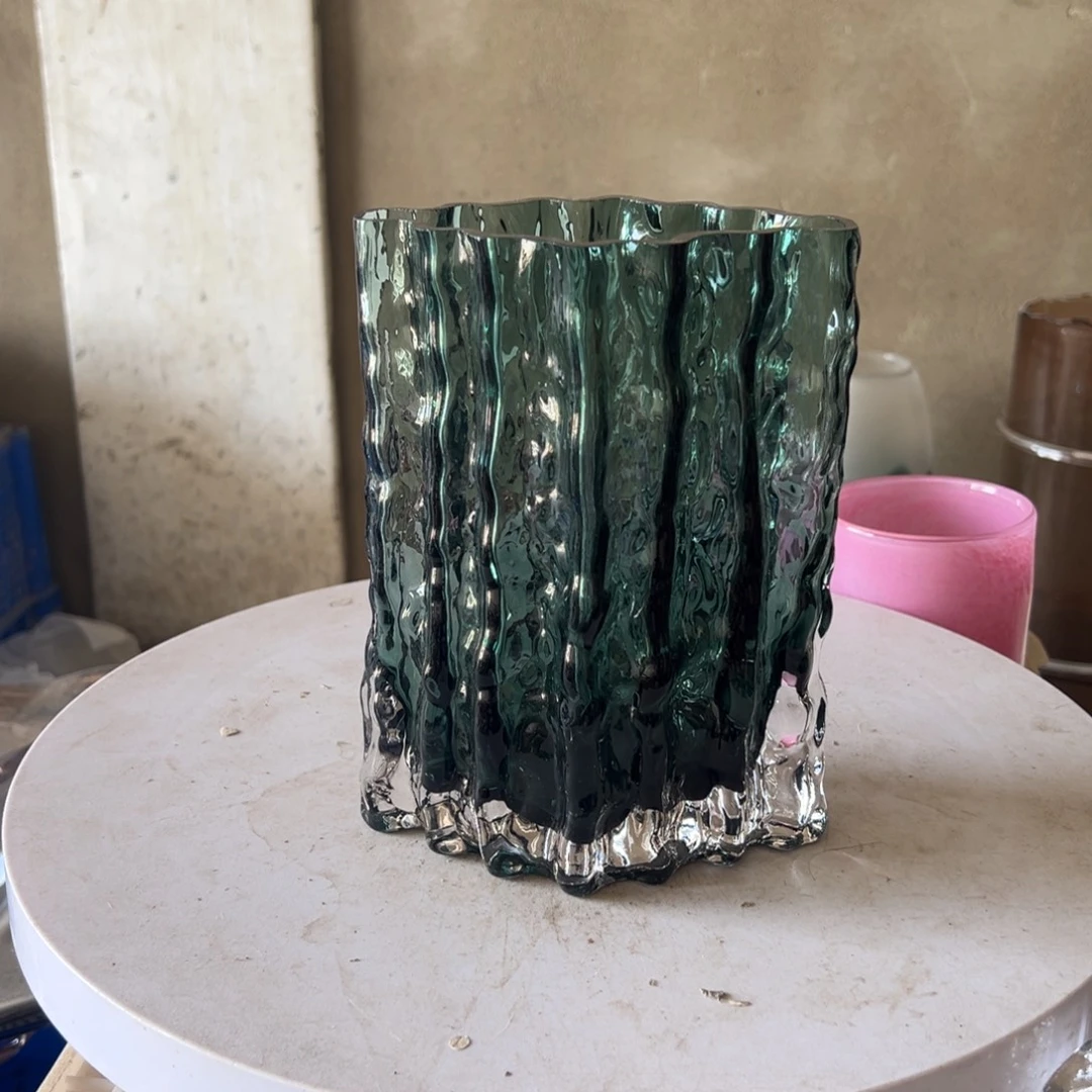 弘扬琉璃花器高度20