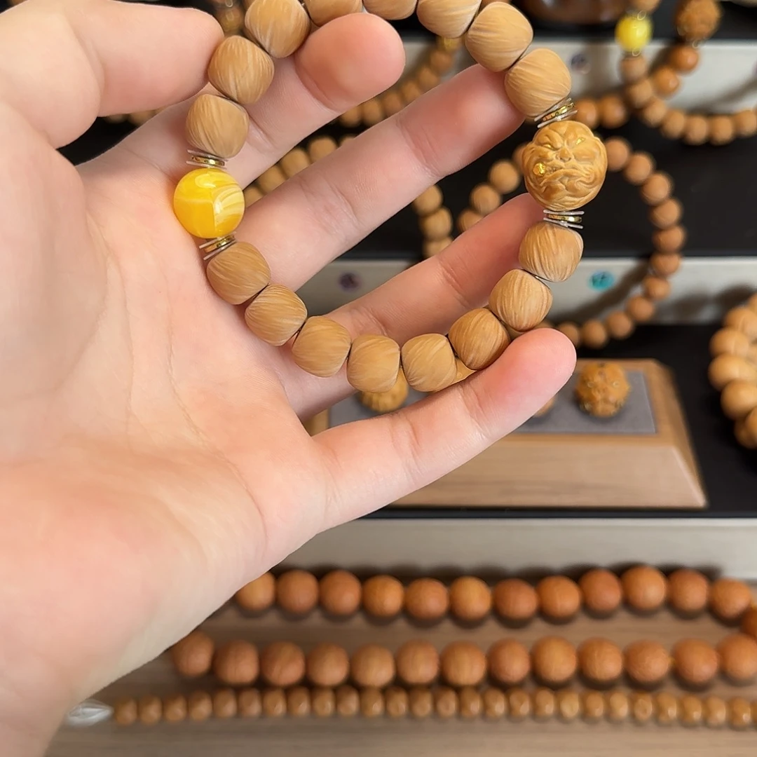 猴头核桃吊坠24k烟鬼一套