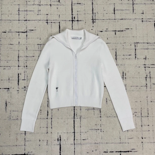 99新 DIOR/迪奥 白色立领海军领短款外套 38码 1353