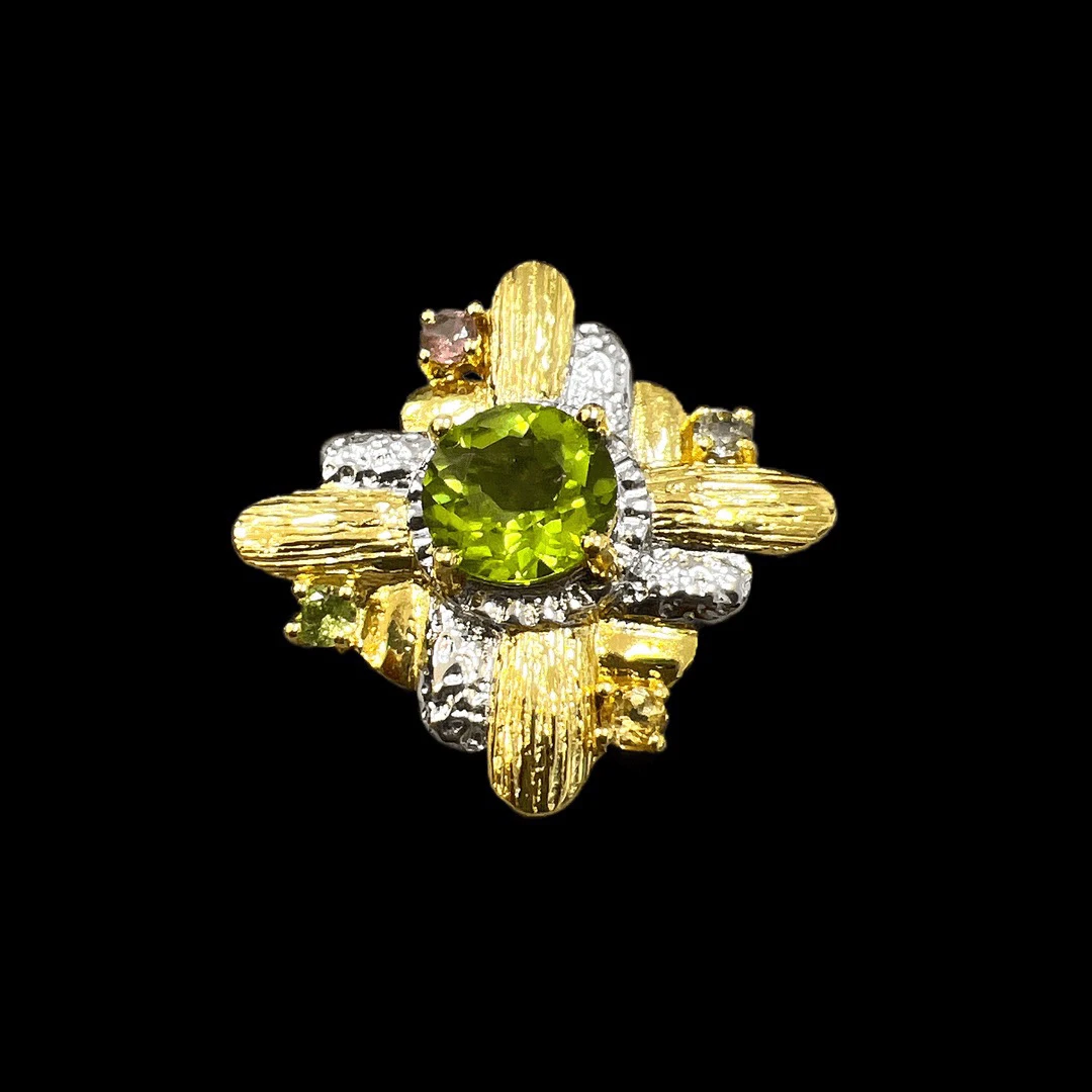 吊坠925银 F5748老意大利工艺制作银吊坠胸针两用孤品