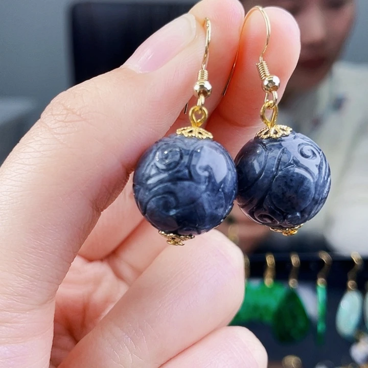 翡翠耳饰未镶嵌饰品