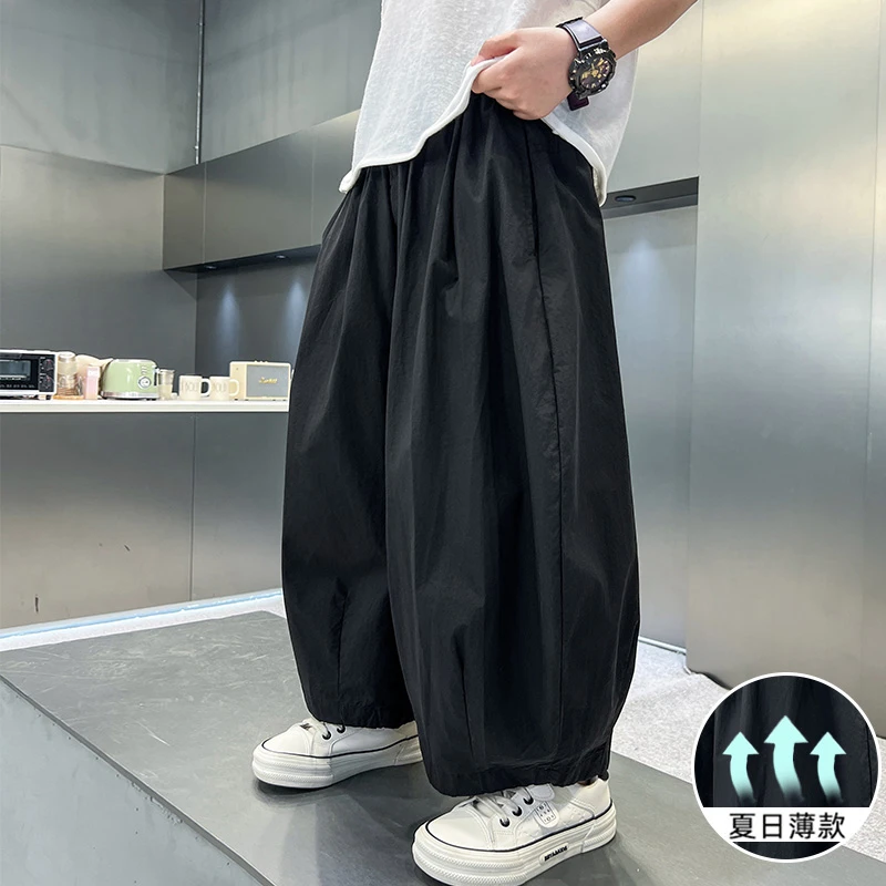 男童夏季防蚊裤2025新款儿童灯笼裤速干小男孩街舞夏季轻薄宽松裤