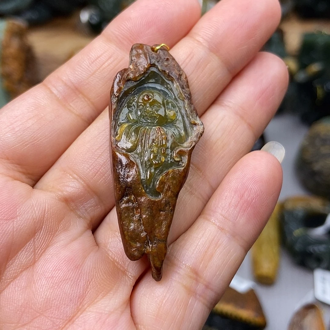 岫岩河磨玉（透闪石质玉）未镶嵌珠宝奇石
