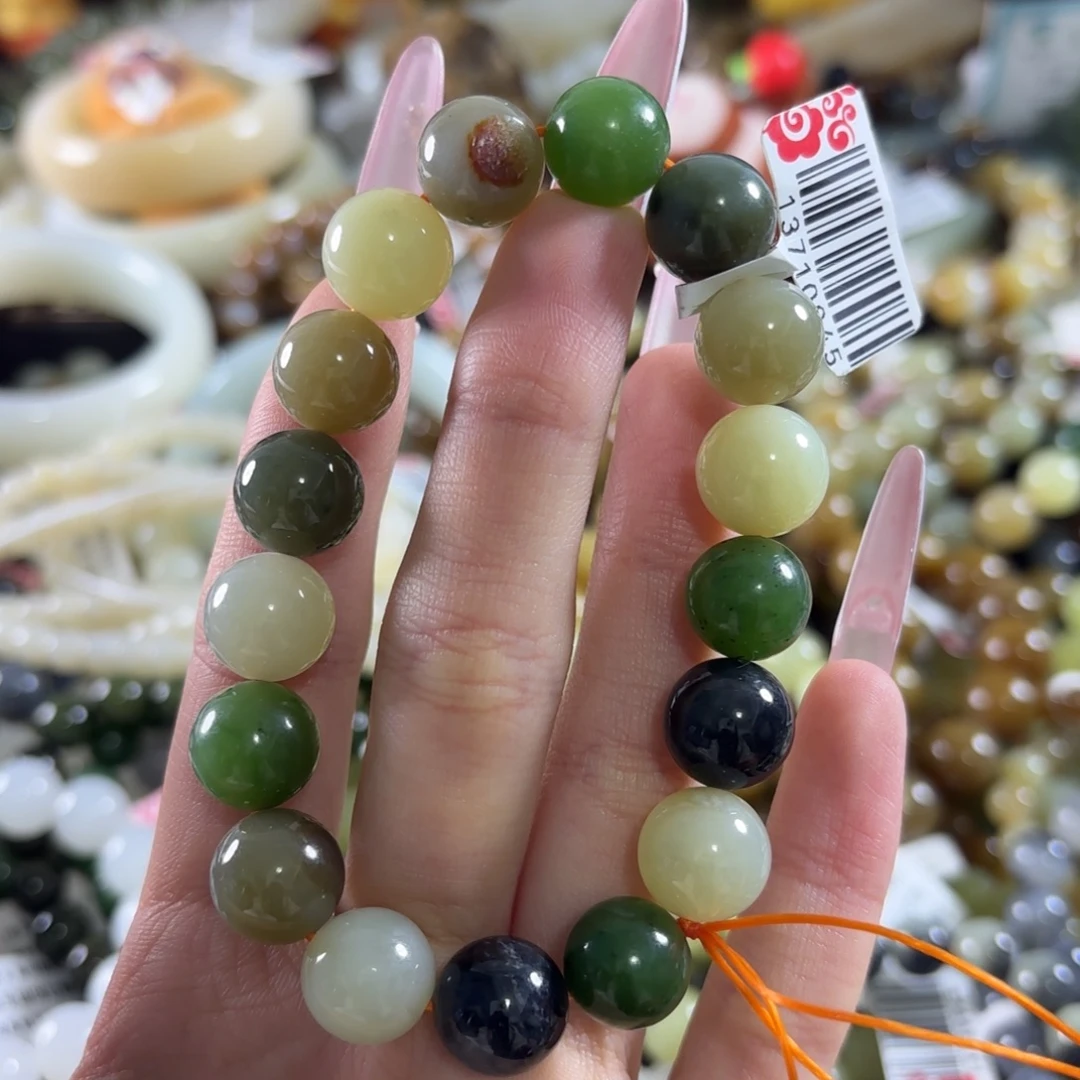 和田玉未镶嵌手链17