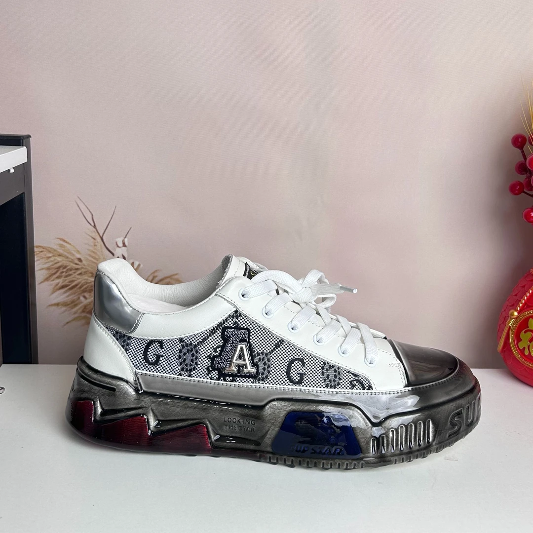 真皮新款潮鞋高端淋胶男鞋全新手工工艺百搭时尚款轻奢防滑耐磨